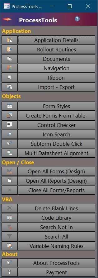 example of the ProcessTools Switchboard